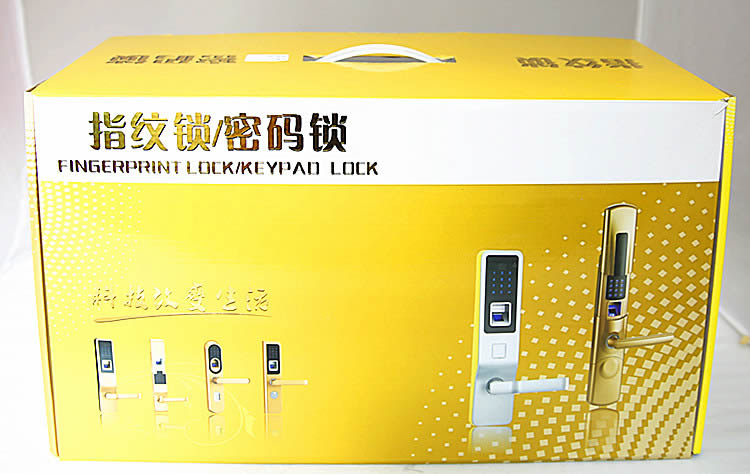 Роскошный дверной замок с доступом по отпечатку пальца или кодовой карте M1 LockTok модель  LTH020