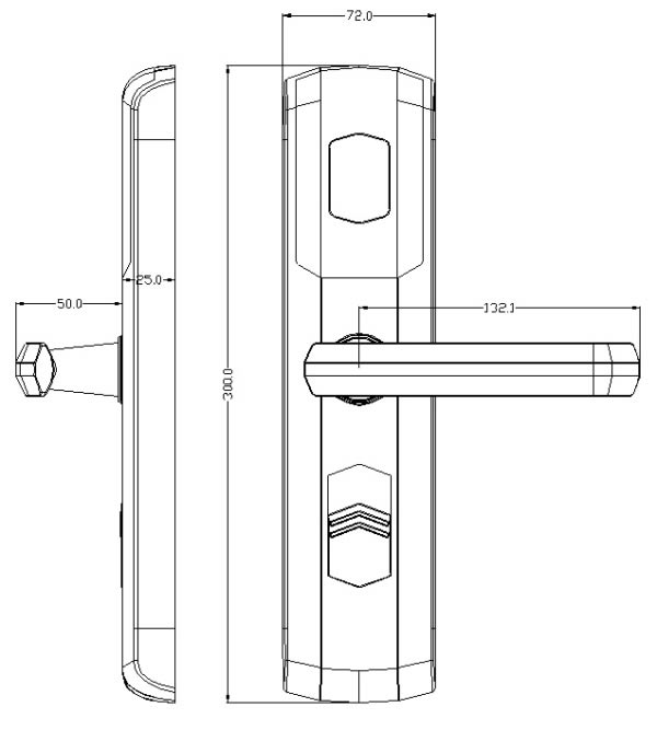 Интеллектуальный дверной замок для гостиниц LockTok модель  LTA1022
